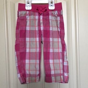 Toddler girl plaid Capri shorts